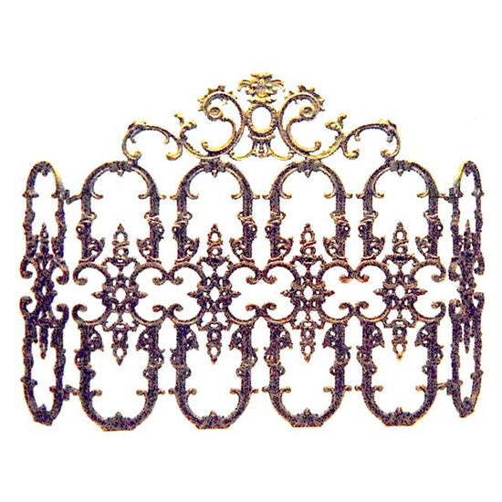 Luciana Fireplace Screen-Iron Accents