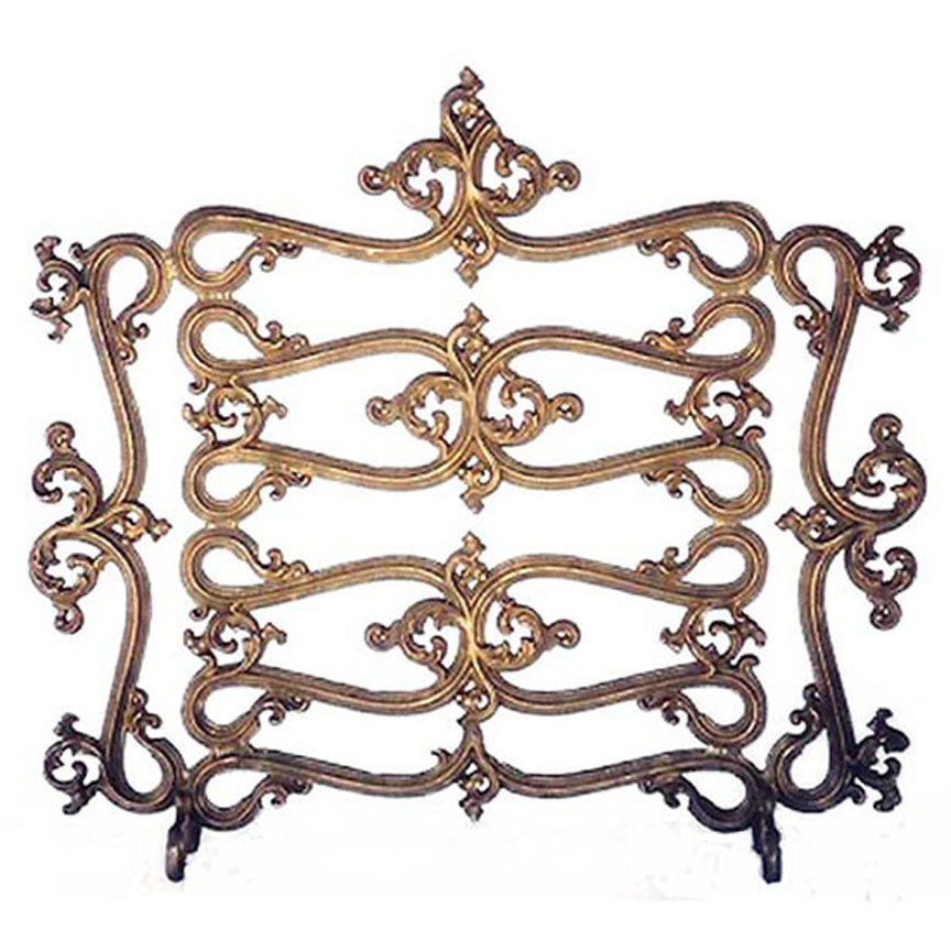 Lavante French Fireplace Screen-Iron Accents