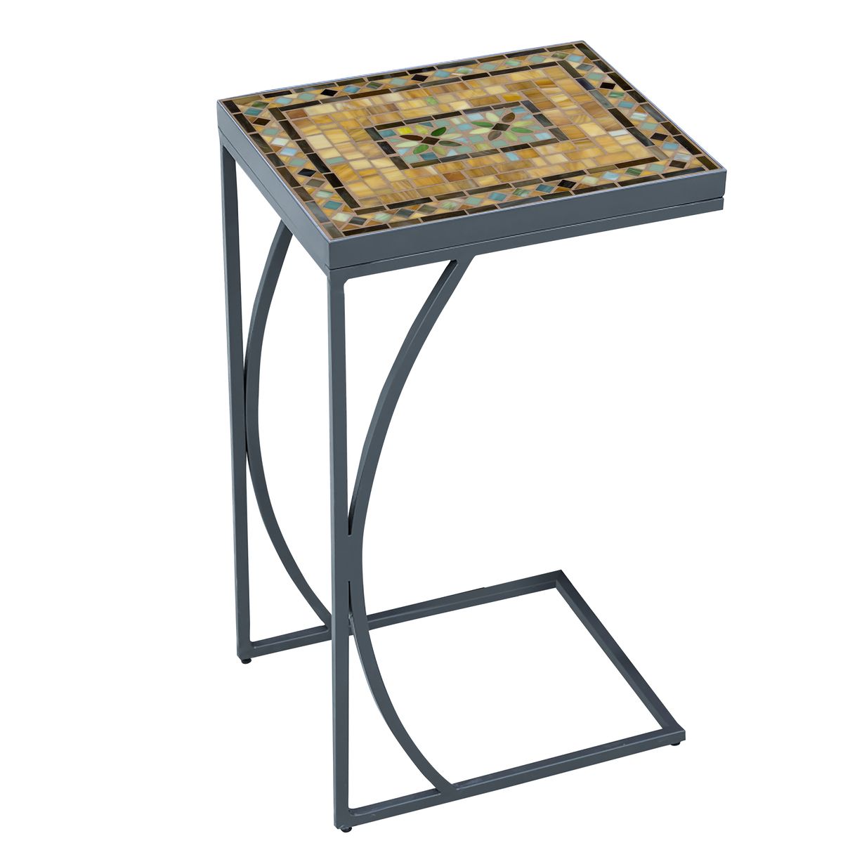 Malibu Mosaic C-Table-Iron Accents