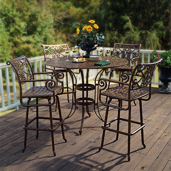 38" Bar Table-Iron Accents
