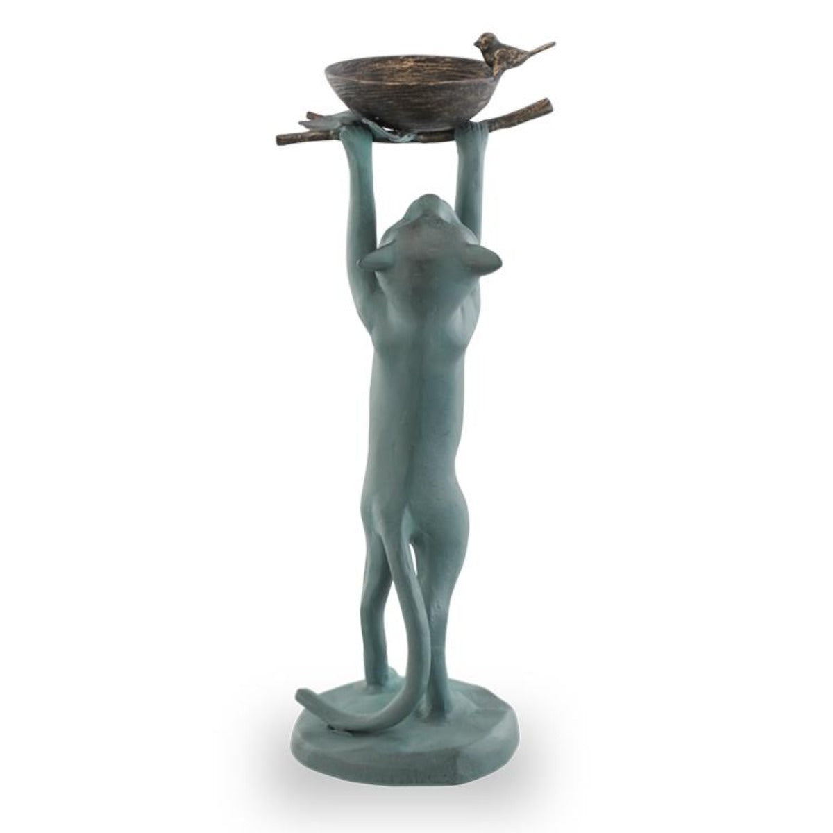 Cat Birdfeeder-Iron Accents