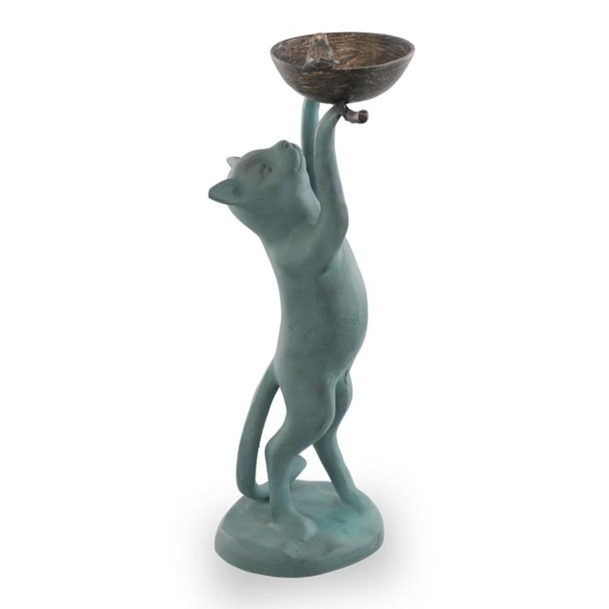 Cat Birdfeeder-Iron Accents