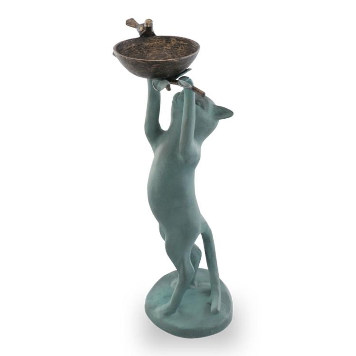 Cat Birdfeeder-Iron Accents