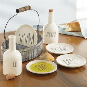 Oil and Vinegar Appetizer Set-Iron Accents