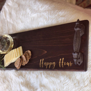 Happy Hour Charcuterie Board-Iron Accents