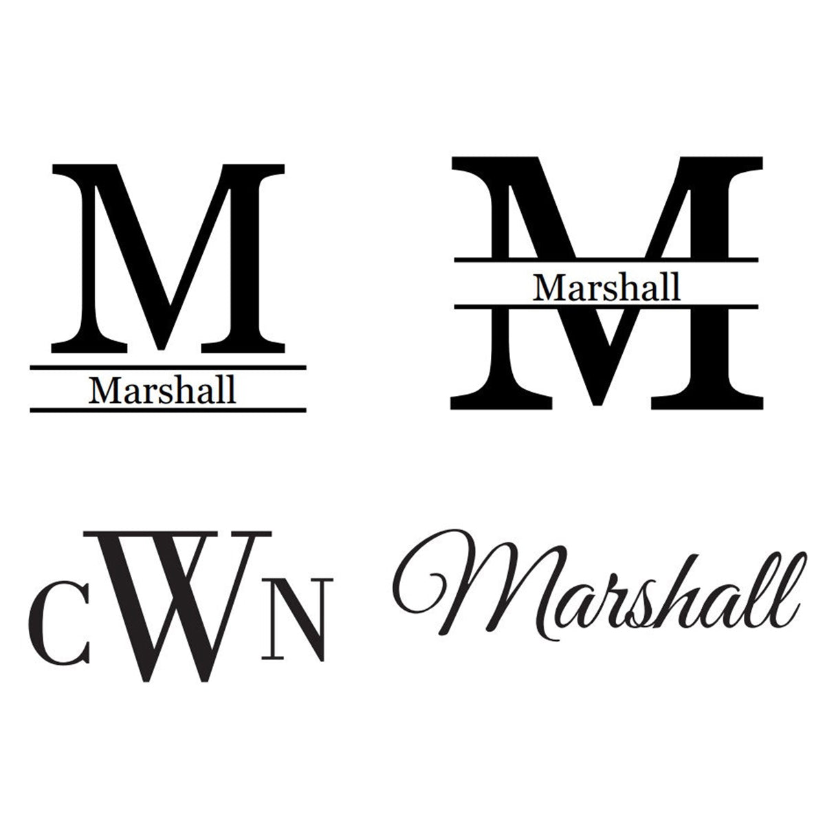 Monogram Options
