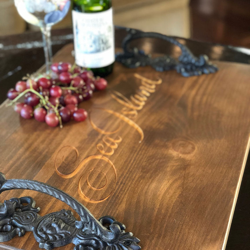 Personalized Serving Tray-Iron Accents