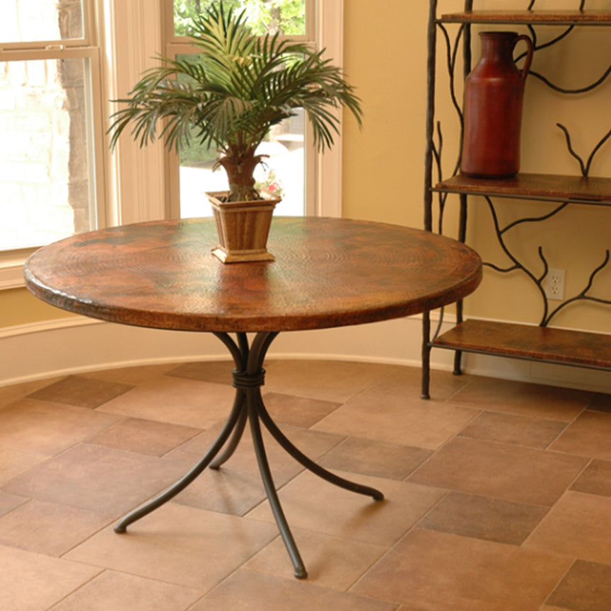 Italia Dining Table / Base -48"-Iron Accents