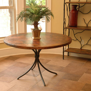 Italia Dining Table / Base -48"-Iron Accents
