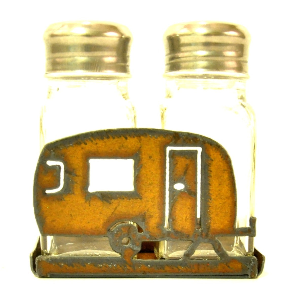Metal Camper Salt & Pepper