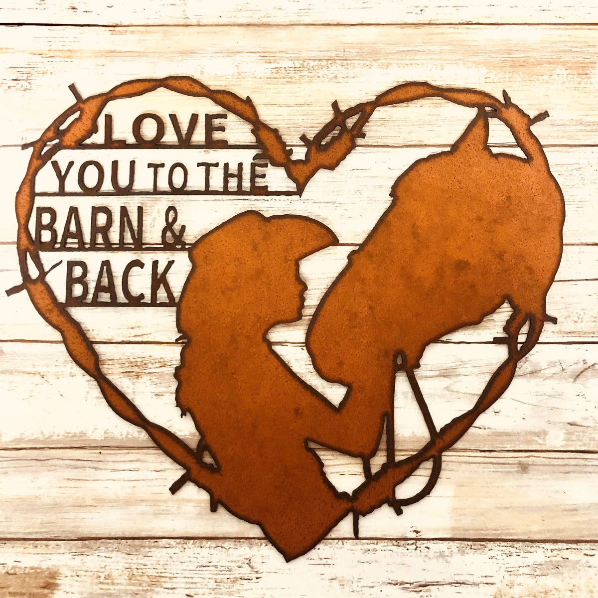 Love You Barn Sign