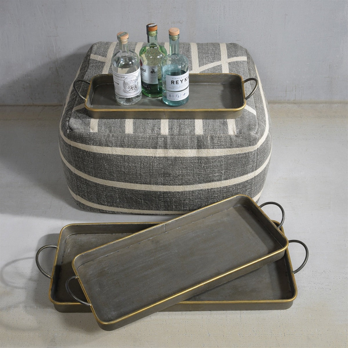 Rustic Galvanized Trays