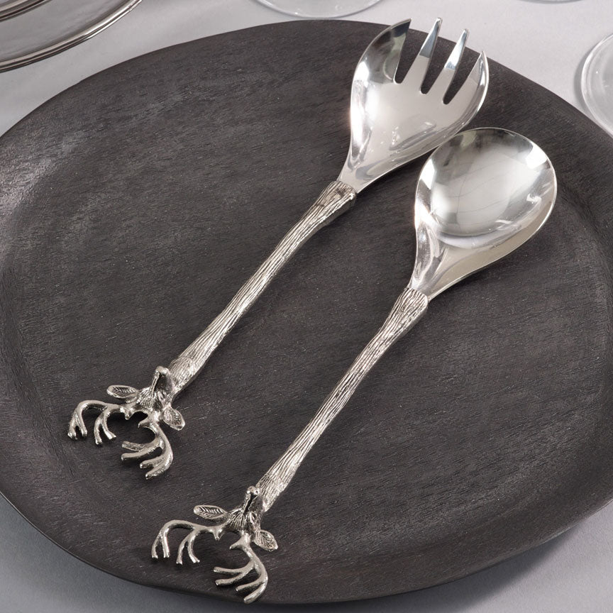 Stag Serving Set (2-Piece)-Iron Accents