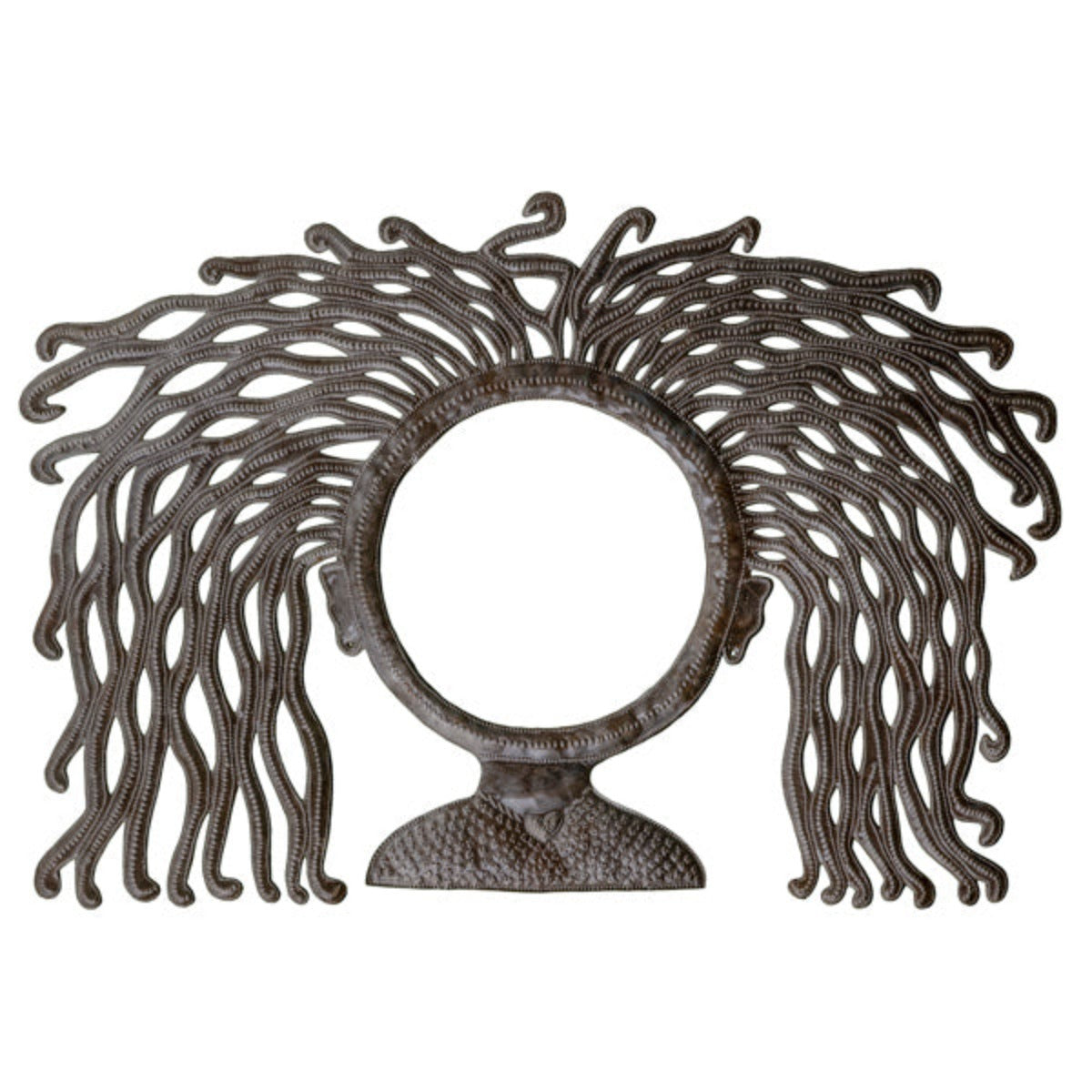 Wild Hair Steel Drum Mirror
