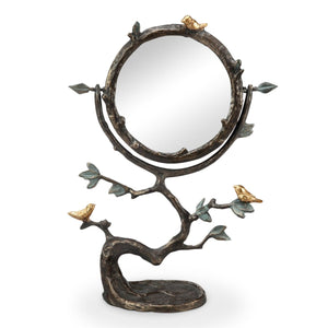 Birds on Branch Vanity Mirror