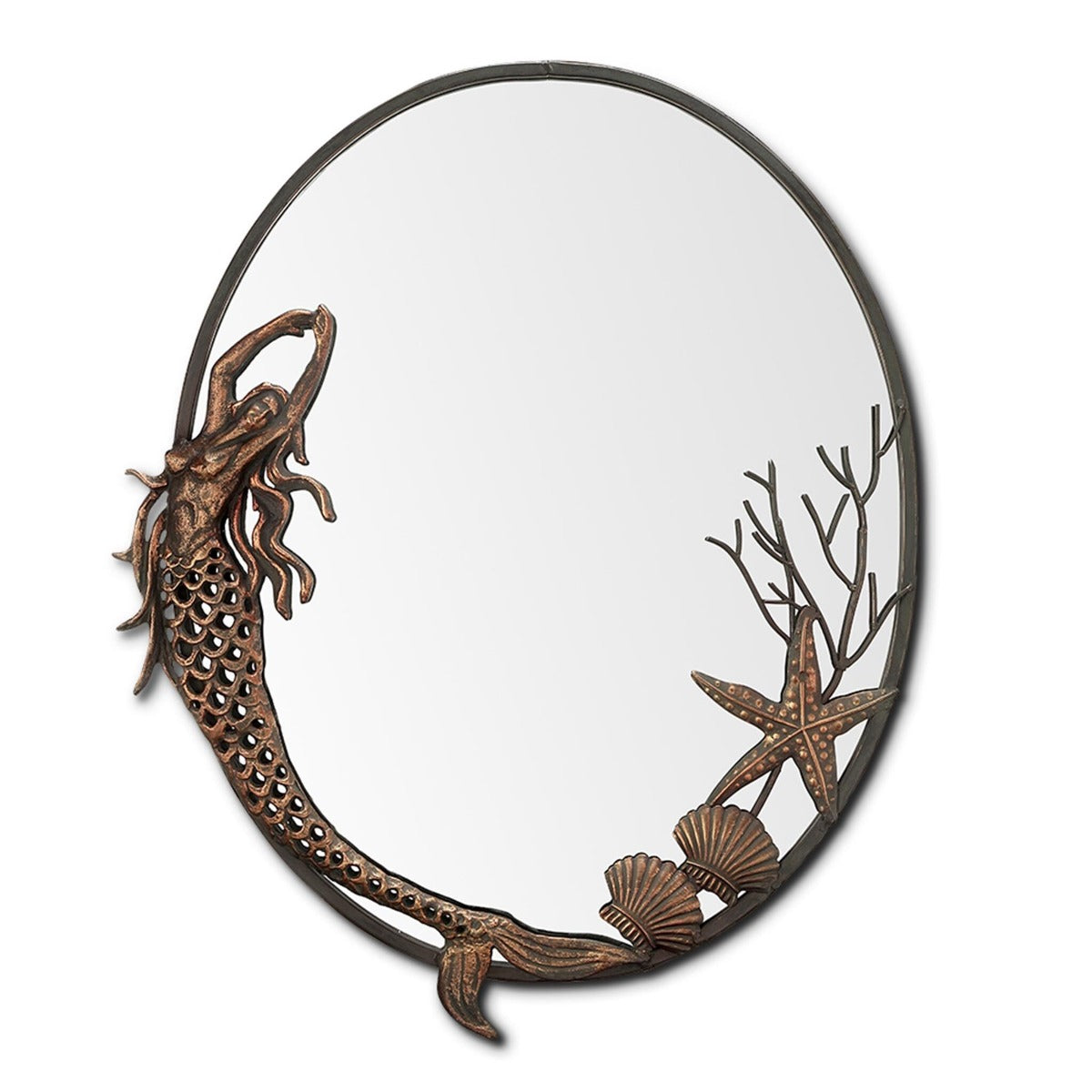 Mermaid Oval Wall Mirror