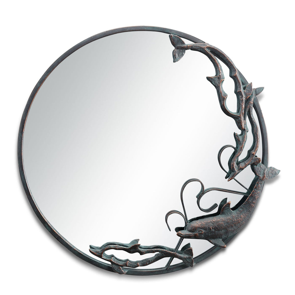 Round Dolphin Mirror
