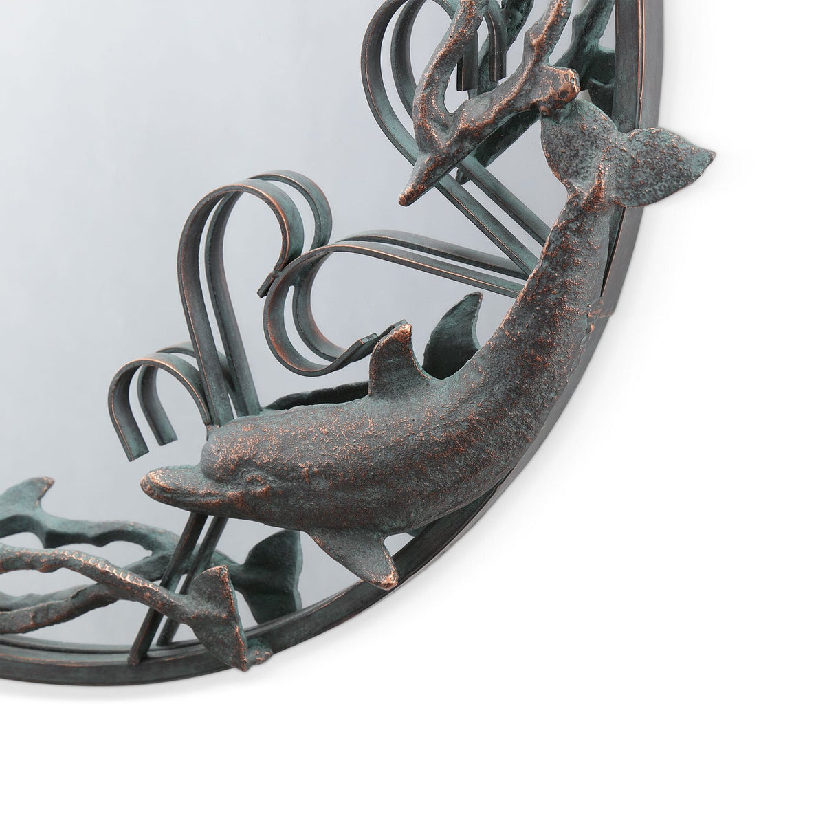 Round Dolphin Mirror