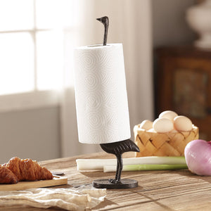 Stretching Ostrich Paper Towel Holder