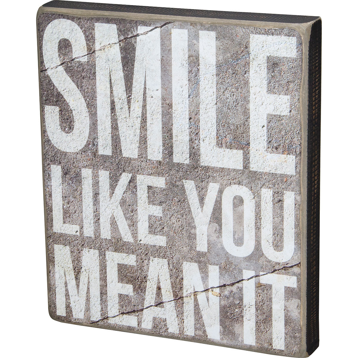 Smile Like - Box Sign-Iron Accents
