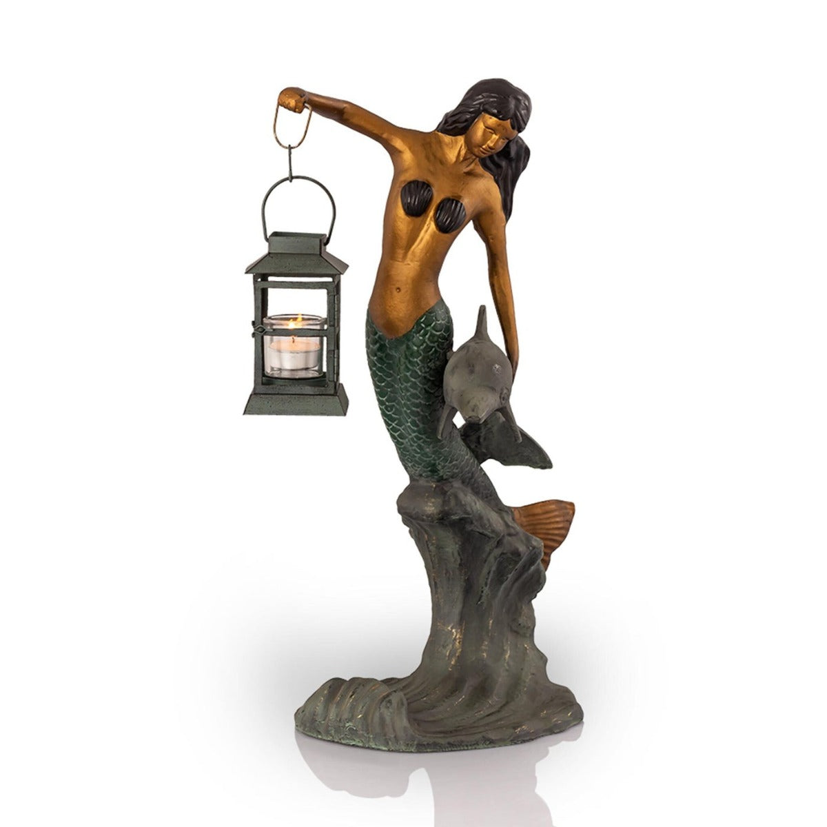 Mermaid Lantern-Garden | Iron Accents