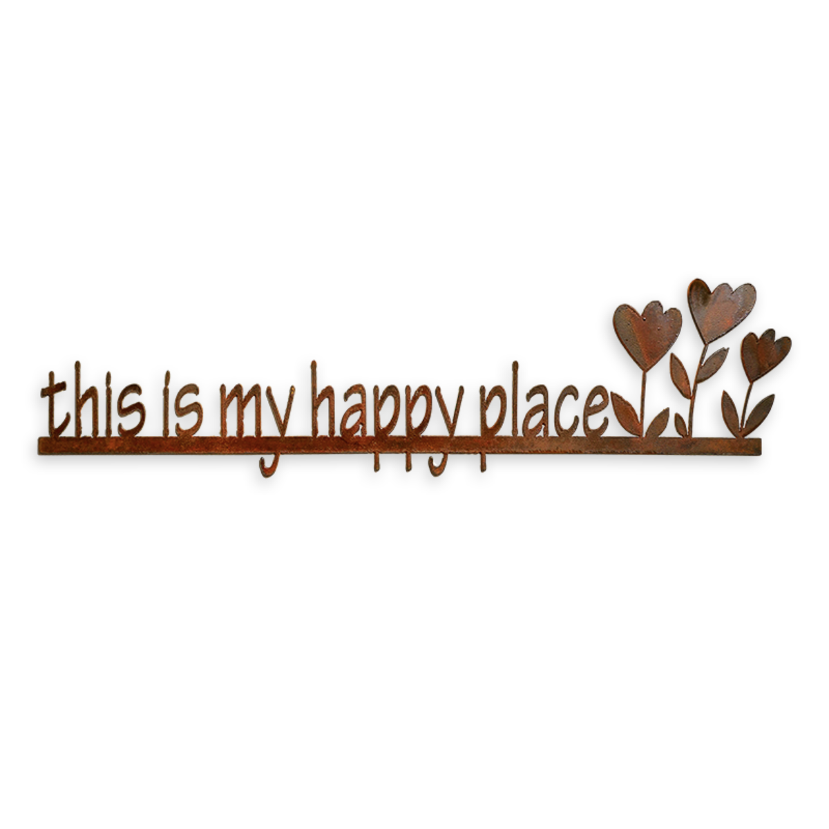 Happy Place Metal Sign