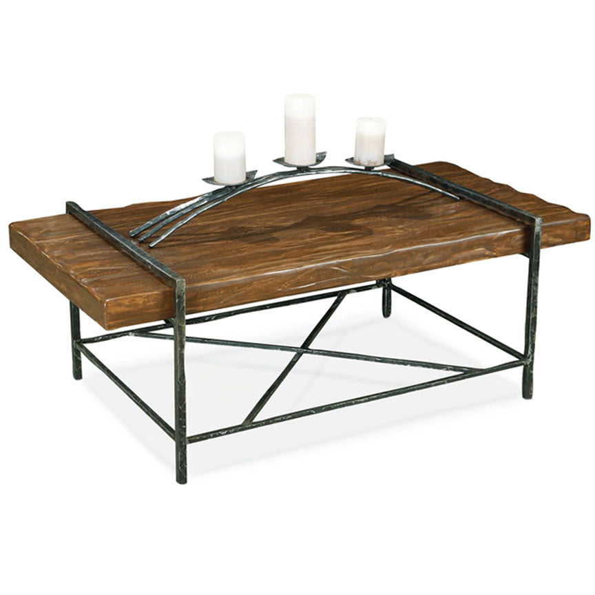 Studio Design Coffee Table or Base for 48x24 Top-Iron Accents