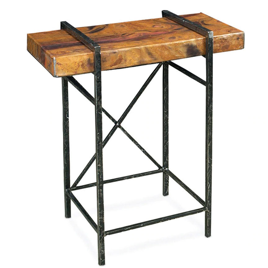 Studio Side Table or Base for 26x14 Top-Iron Accents