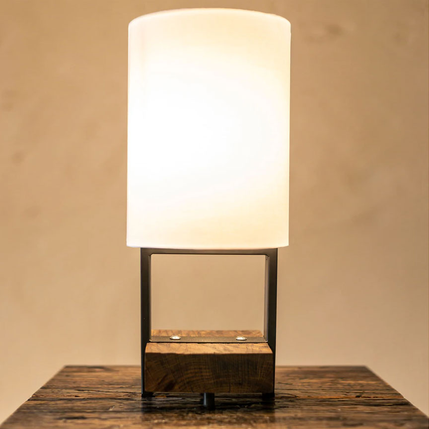 Urban Forge Square Lamp-Iron Accents