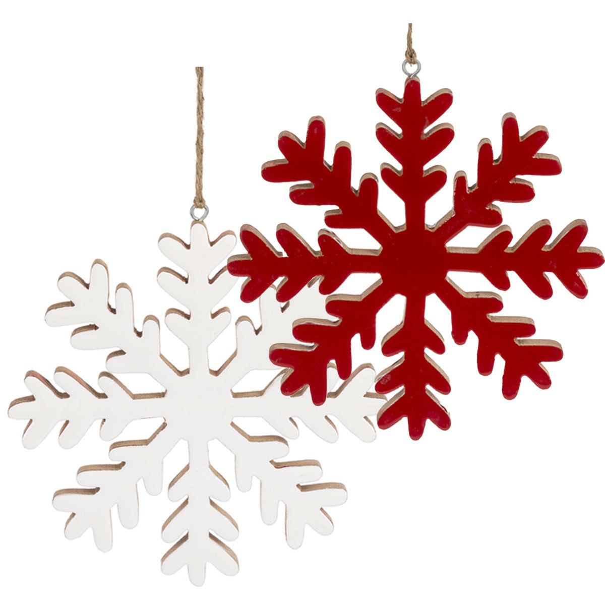 Oversize Snowflake Ornaments (Set-2)-Iron Accents