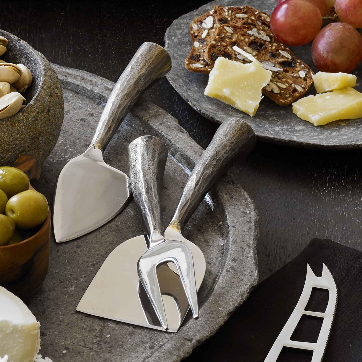 Stone Handle Cheese Knifes
