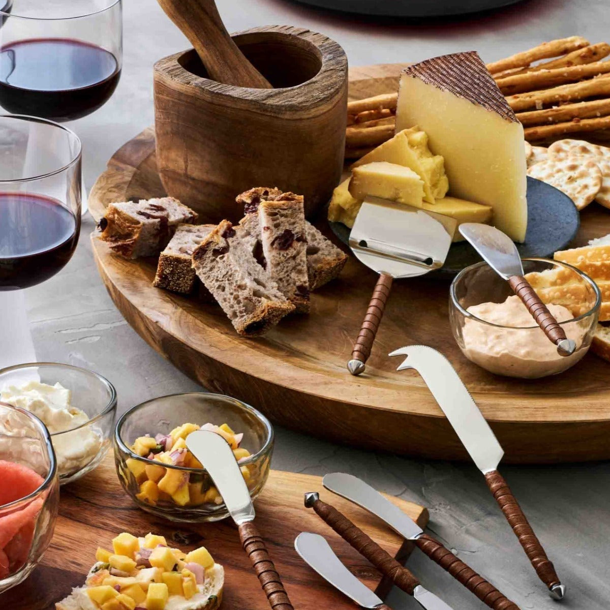 Leather Craft Cheese Knifes