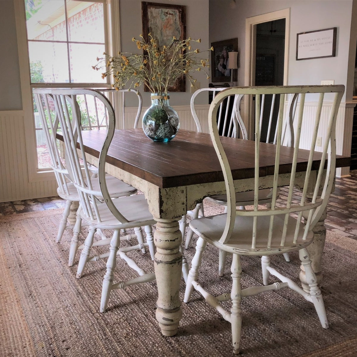 Stafford Custom Farm Table-Iron Accents