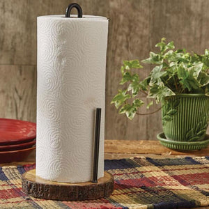 Woodland Paper Towel Holder-Iron Accents
