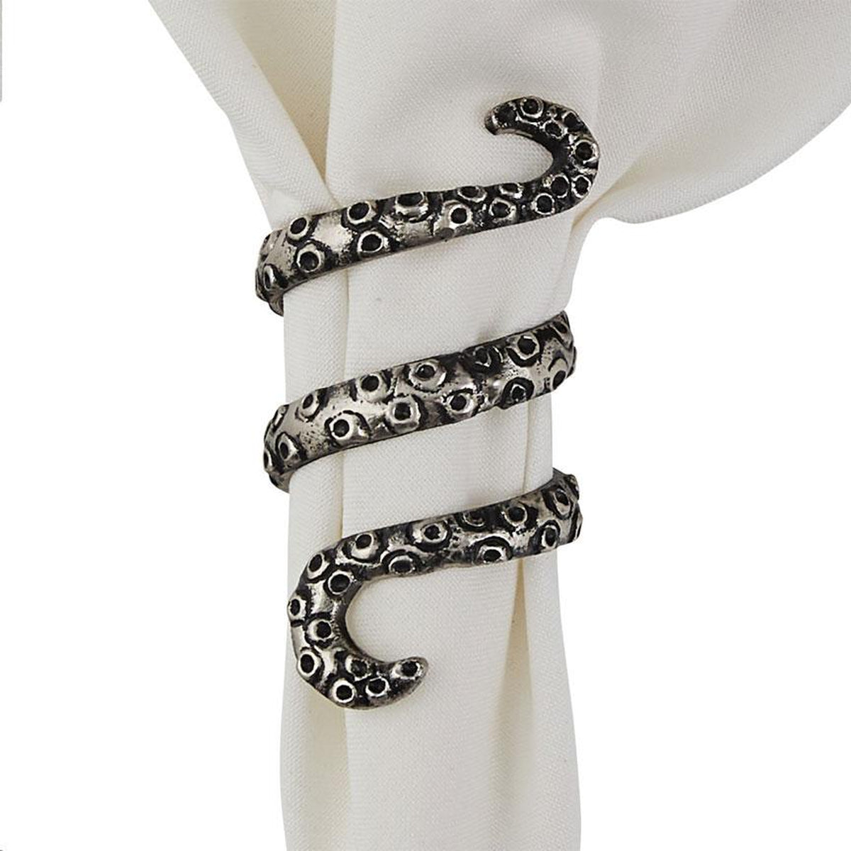 Octopus Napkin Rings (Set-4)-Iron Accents
