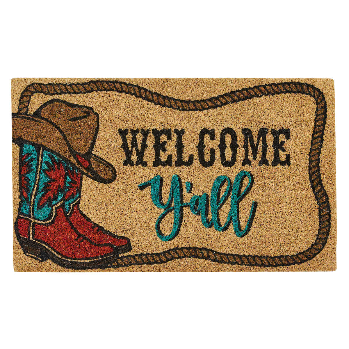 Welcome Y'all Door Mat