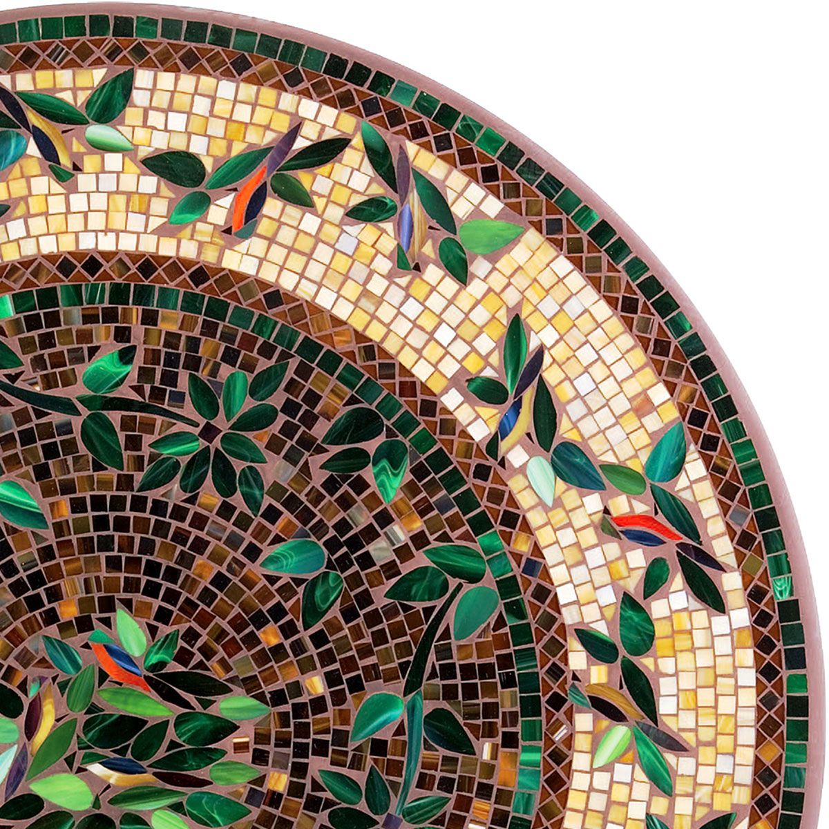 Finch Mosaic Table Tops-Iron Accents