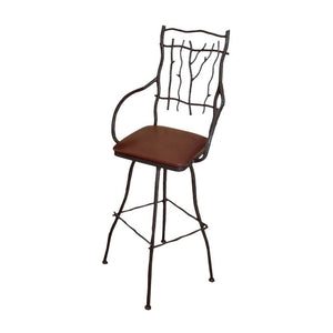 South Fork Bar Stool - Large-Iron Accents