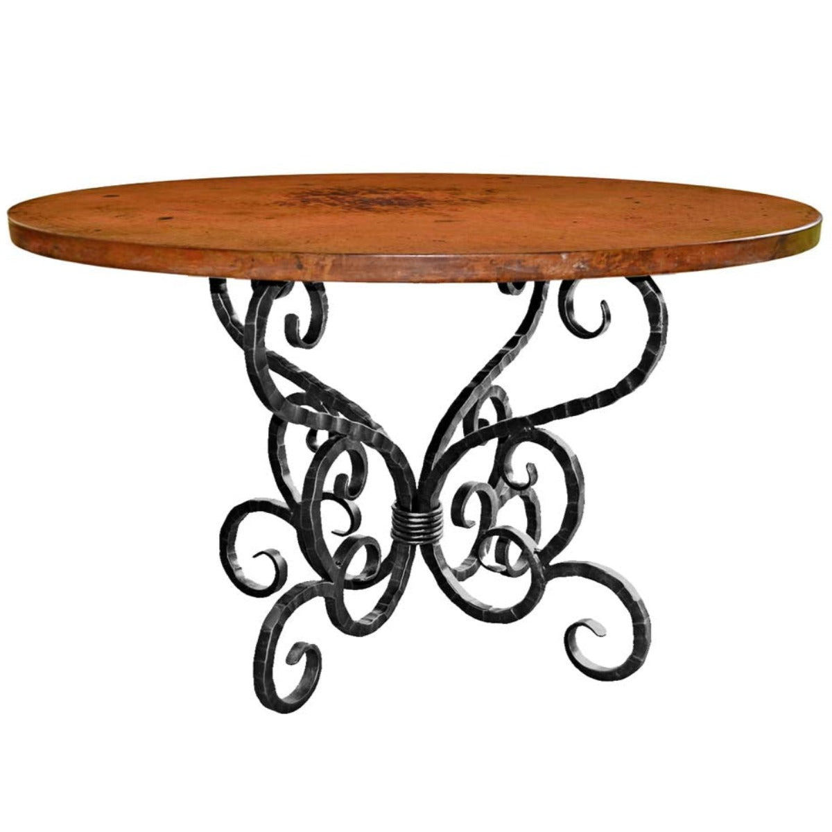 Iron Dining Tables & Bases - Fine Crafted Wrought Iron Dining Room ...