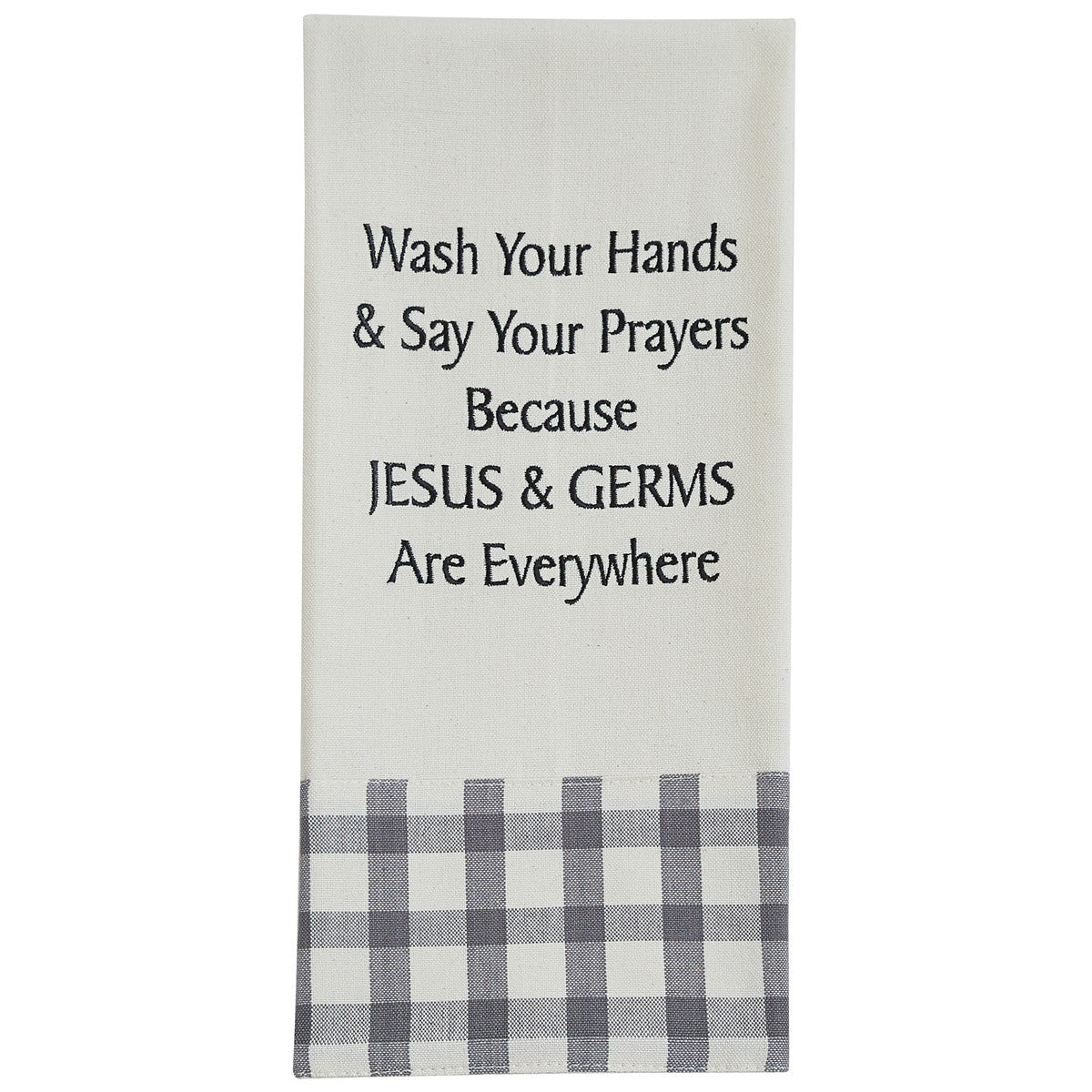 Jesus & Germs Dish Towel