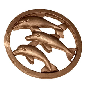 Dolphin Medallion Scarf Holders