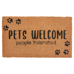 Pets Welcome Doormat