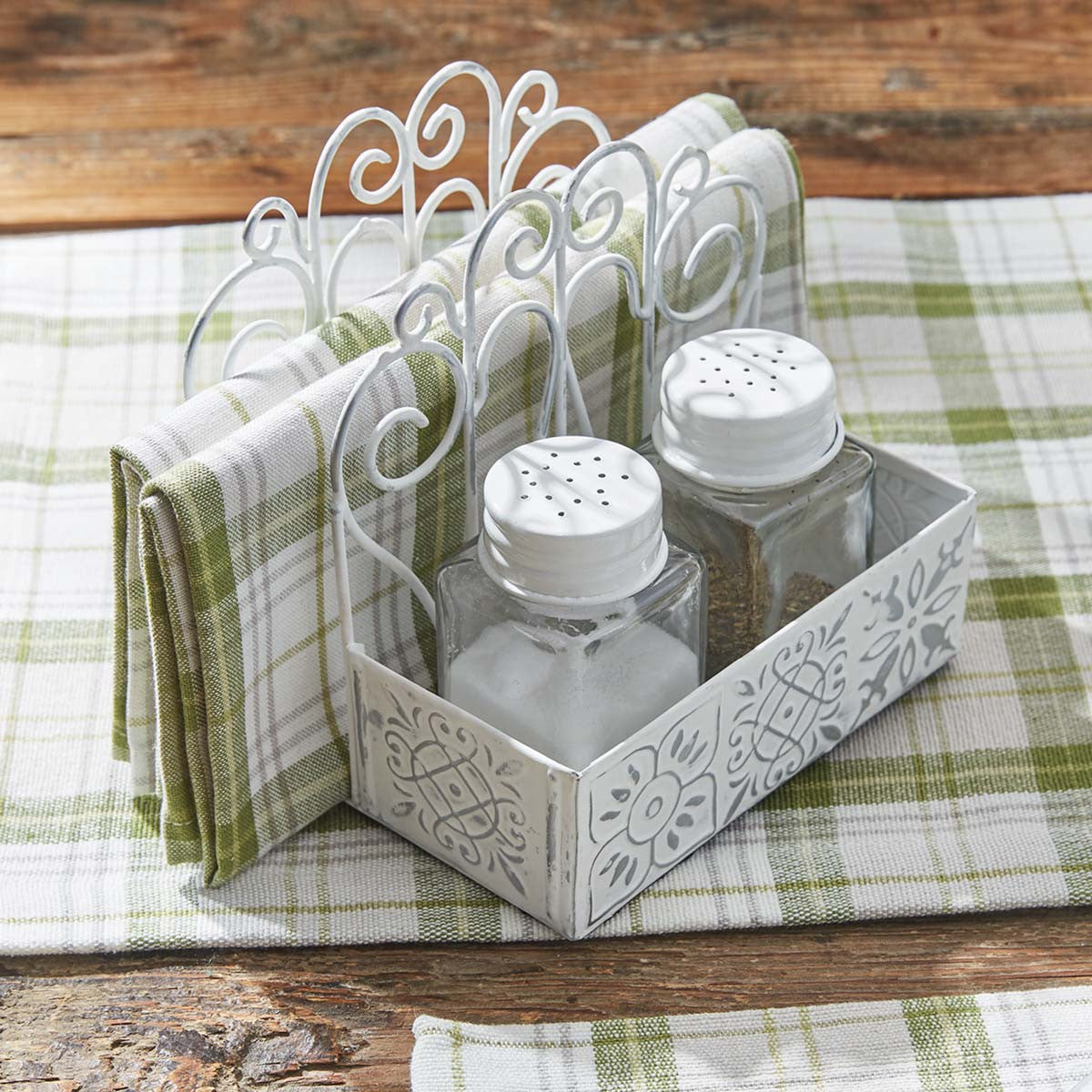 Tierra Clay Table Napkin Holder - Recycled Plastic, Dishwasher Safe, BPA Free