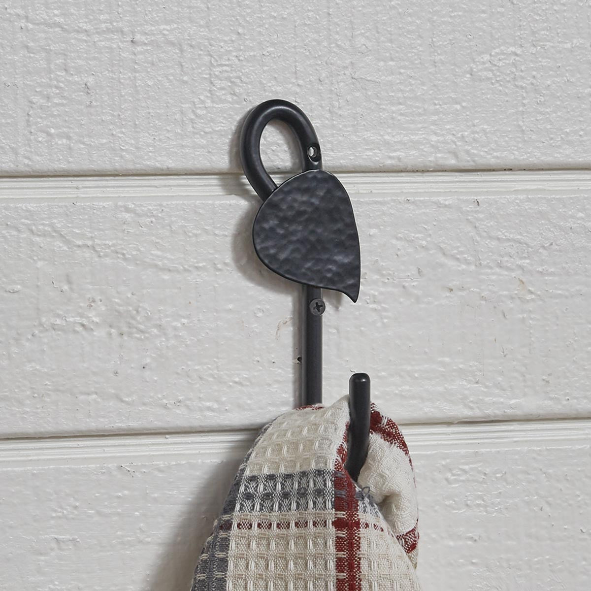 Forged Leaf Towel Hook | Iron Accents