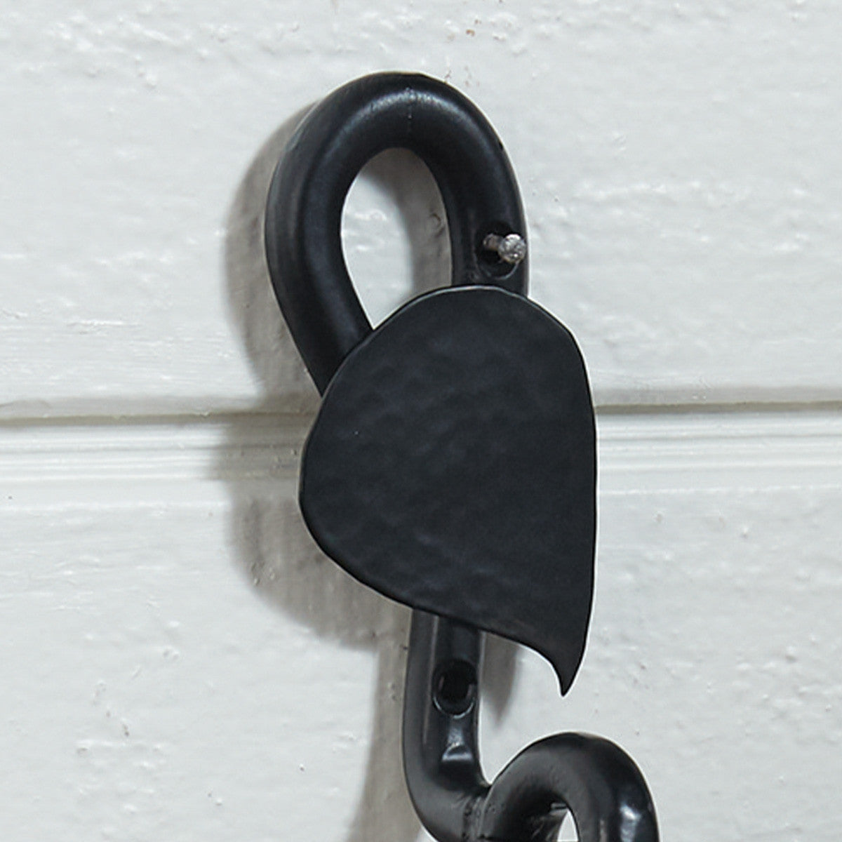 Forged Leaf Towel Ring | Iron Accents