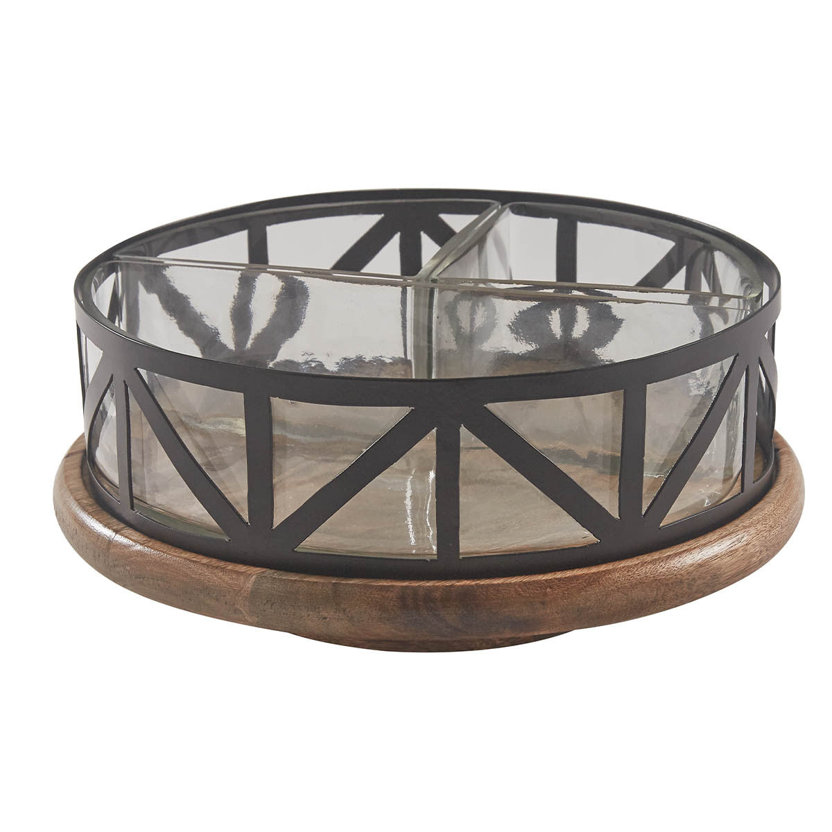 Urban Blacksmith Lazy Susan-Iron Accents