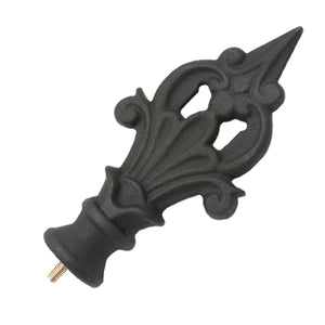 Decorative Spear Finials - Black