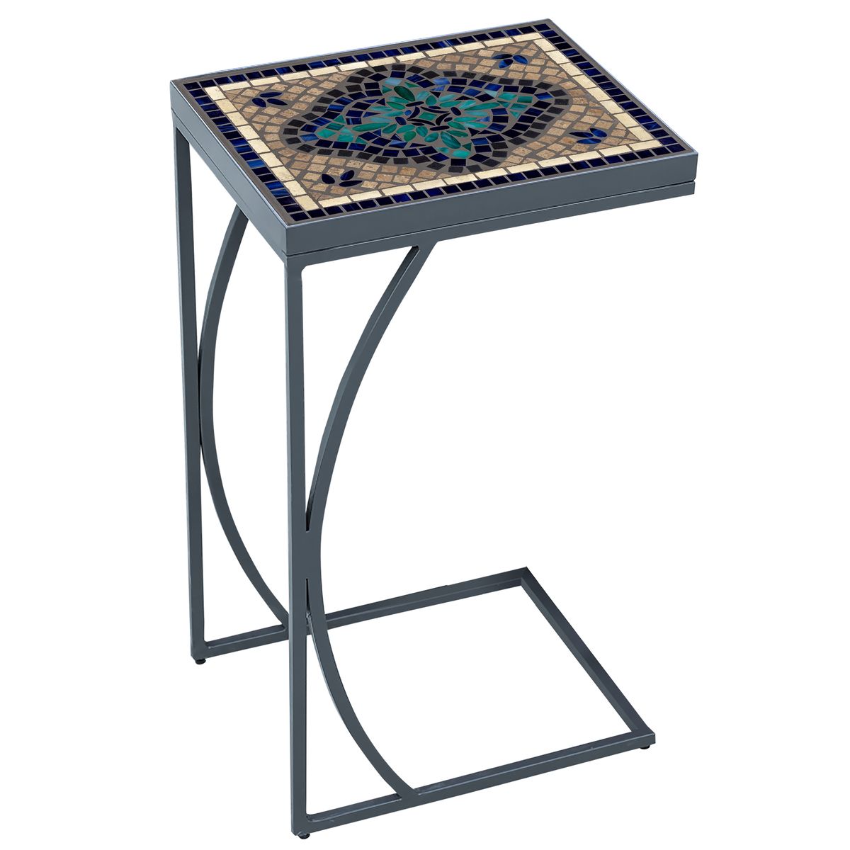 Sardinia Mosaic C-Table-Iron Accents