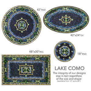 Lake Como Mosaic Table Tops-Iron Accents