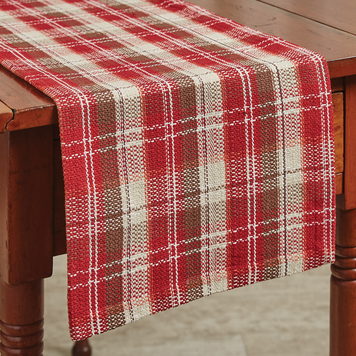 Fireside Plaid Table Runner